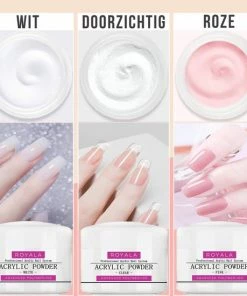 Royala Acrylpoeders Helder Wit Roze - Acryl Starters Set - Acryl Poeder Helder - Acryl Poeder Wit - Acryl Poeder Roze - Nailart - Acryl Set -Chanel Shop 550x550 248