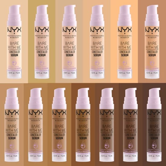 NYX Professional Makeup Bare With Me Concealer Serum - BWMCCS05 Golden - Concealer - 9,6ml 7 NYX Professional Makeup Bare With Me Concealer Serum - BWMCCS05 Golden - Concealer - 9,6ml - Afbeelding 5