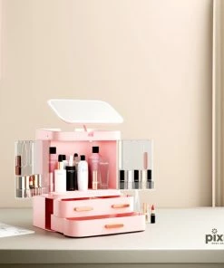 PIXMY® - Make Up Organizer – Ladekastje – Sieraden Houder – COMLLEDRoze -Chanel Shop 550x550 282