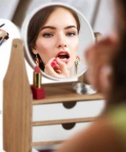 Relaxdays Make Up Organizer Met Spiegel - 3 Lades - Sieraden Opbergen - Make Up Spiegel -Chanel Shop 550x550 297