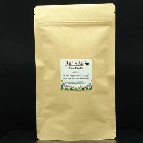 Berivita Amla Poeder 100% Zuiver 100gr - Gooseberry Powder 6 Berivita Amla Poeder 100% Zuiver 100gr - Gooseberry Powder - Afbeelding 4
