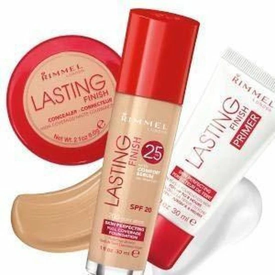 Rimmel London Lasting Finish Foundation - 203 True Beige 19 Rimmel London Lasting Finish Foundation - 203 True Beige - Afbeelding 17