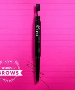 NYX Professional Makeup Fill & Fluff Eyebrow Pomade Pencil - FFEP08 Black - Wenkbrauw Potlood - 0,2 Gr -Chanel Shop 550x550 351