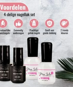 Miss Jules Complete Gellak Starterspakket - Roze & Glitter - Nagellak - Glanzend En Dekkend Resultaat - Incl. Nagelvijl 12 Miss Jules Complete Gellak Starterspakket - Roze & Glitter - Nagellak - Glanzend En Dekkend Resultaat - Incl. Nagelvijl -Chanel Shop 550x550 383