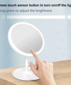 Merkloos Deweisn Verlichte Make-upspiegel, LED-kaptafelspiegel Met Afneembare Houder, Make-upspiegel Met 10x Vergroting, Slimme Schakelaar En USB-oplader, Draagbaar 90 Draaibaar -Chanel Shop 550x550 459