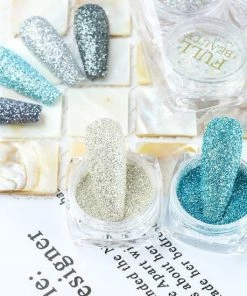 ISO Products Glitter Poeder Nail Art Set - 6 Stuks - Blauw / Zilver / Turquoise/ Glinster - Nagel Decoratie Strass 11 ISO Products Glitter Poeder Nail Art Set - 6 Stuks - Blauw / Zilver / Turquoise/ Glinster - Nagel Decoratie Strass -Chanel Shop 550x550 562