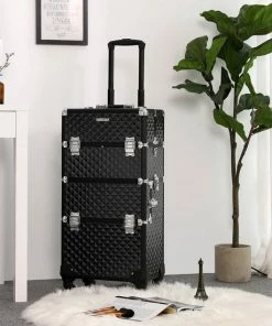 Unbranded Signature Home Paris Cosmetica Koffer - Professionele Make-up Koffer - Make-up Trolley Voor Nagel Ontwerp - Make-up Organizer - Koffer Met Draagtas -Chanel Shop 550x550 591