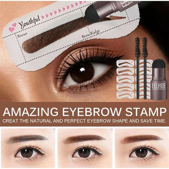 EverToys Wenkbrauw Stempel - Plus Poeder - Eye Brow Stamp - Kit - Trimmer - Potlood - Lash Lift - Stick - Potlood - Set - Bruin 11 EverToys Wenkbrauw Stempel - Plus Poeder - Eye Brow Stamp - Kit - Trimmer - Potlood - Lash Lift - Stick - Potlood - Set - Bruin - Afbeelding 9