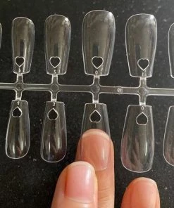 Knapzeker Gel Soft Flex Nepnagels Met Lijm Brush On Glue Squared Tapered - Plaknagels Kniped Hearts Long Coffin Shape Nagels Press On Nails 100% Soak-off - Nageltips Full Cover 240 Stuks Transparant / Clear Tips Van Hoge Kwaliteit + Nagelvijl+ Nagellijm -Chanel Shop 550x550 619