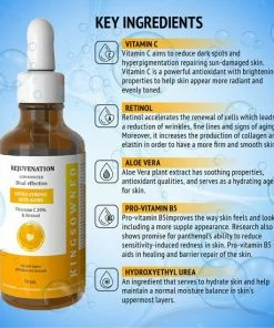 Kingsowned Vitamine C Serum & Retinol - REJUVATNATION - Dual Effective Voor Het Herstellen Van Een Natuurlijk Gloed, Tegen Rimpels En Pigment Vlekken, Egaliserend. 10 Kingsowned Vitamine C Serum & Retinol - REJUVATNATION - Dual Effective Voor Het Herstellen Van Een Natuurlijk Gloed, Tegen Rimpels En Pigment Vlekken, Egaliserend. -Chanel Shop 550x550 628