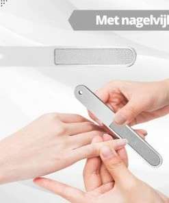 AdroitGoods Nagelknipper Set - Nageltang - Nagelschaar - Kalknagels - Teennagel - Pedicure - Incl. Nagelvijl - Grijs -Chanel Shop 550x550 71