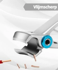 AdroitGoods Nagelknipper Set - Nageltang - Nagelschaar - Kalknagels - Teennagel - Pedicure - Incl. Nagelvijl - Grijs -Chanel Shop 550x550 74