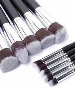 Merkloos Kabuki Make-up Kwastenset - 10 Delig - Zwart Zilver - Oogschaduw Poeder 9 Merkloos Kabuki Make-up Kwastenset - 10 Delig - Zwart Zilver - Oogschaduw Poeder -Chanel Shop 550x550 752