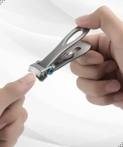 AdroitGoods Nagelknipper Set - Nageltang - Nagelschaar - Kalknagels - Teennagel - Pedicure - Incl. Nagelvijl - Grijs -Chanel Shop 550x550 77