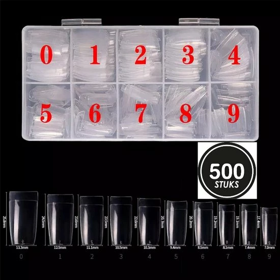 Joyage Nagel Tips Transparant - 500 Stuks - French Full Cover Clear - Nepnagel Tips - Nagel Tips Transparant Nageltips Voor Gelnagels Nagel Tips Acryl Transparante Nageltips Transparante Nagels Fake Nails Clear - Kunstnagels - Nepnagels 3 Joyage Nagel Tips Transparant - 500 Stuks - French Full Cover Clear - Nepnagel Tips - Nagel Tips Transparant Nageltips Voor Gelnagels Nagel Tips Acryl Transparante Nageltips Transparante Nagels Fake Nails Clear - Kunstnagels - Nepnagels