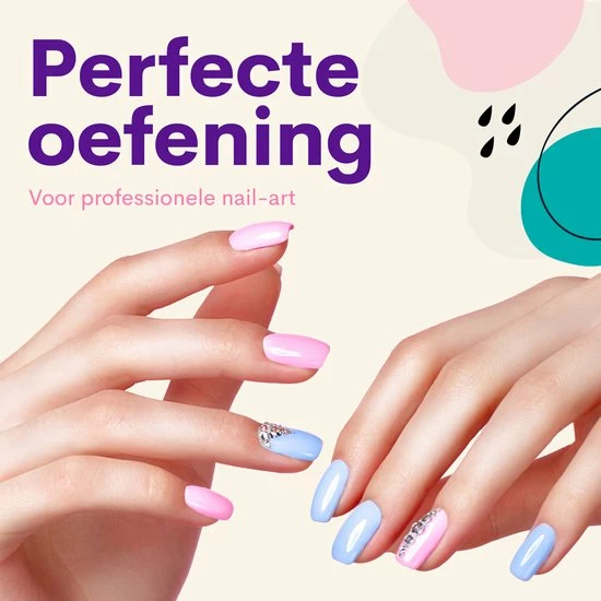 HOOFF Oefenhand Voor Nagels - Nailtrainer - Nagel Oefenhand - Compleet Acryl Nagels Starterpakket 4 HOOFF Oefenhand Voor Nagels - Nailtrainer - Nagel Oefenhand - Compleet Acryl Nagels Starterpakket - Afbeelding 2