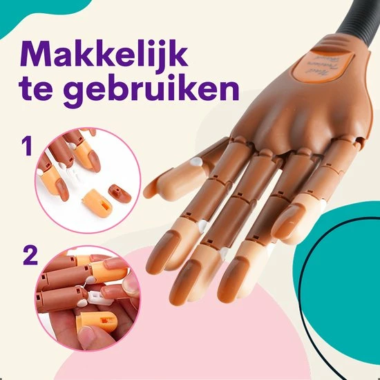 HOOFF Oefenhand Voor Nagels - Nailtrainer - Nagel Oefenhand - Compleet Acryl Nagels Starterpakket 12 HOOFF Oefenhand Voor Nagels - Nailtrainer - Nagel Oefenhand - Compleet Acryl Nagels Starterpakket - Afbeelding 10