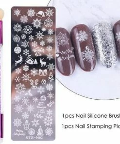 JobaStores® Nagellak Stempelset Easy Stamp 02 (Kerst)
