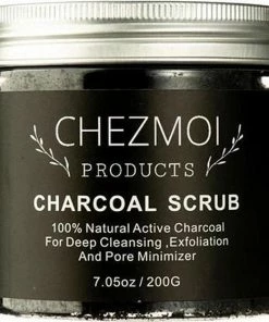 Chezmoiproducts Chezmoi Luxe Charcoal Scrub | Gezicht En Lichaam | Natuurlijk Houtskool | 100% Natuurlijke Ingrediënten