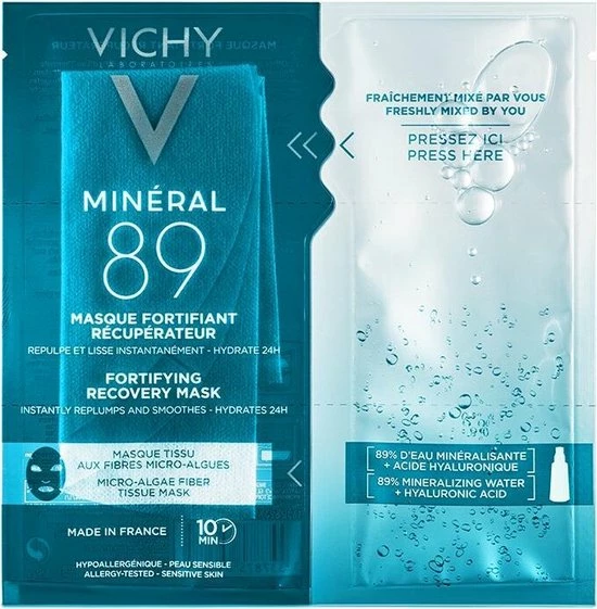 Vichy Mineral 89 - Tissue Masker - Dagelijkse Booster Voor Een Sterkere Huid 4 Vichy Mineral 89 - Tissue Masker - Dagelijkse Booster Voor Een Sterkere Huid - Afbeelding 2