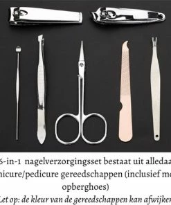 Wanties 7-in-1 Professionele Manicureset | Pedicureset | Ingegroeide Teennagel / Kalknagel Schaar / Knipper | Manicure Nagelknipper | Pedicure / Manicureset | Complete Nagelgarnituur | Nagelknipper / Nageltang -Chanel Shop 550x563 3