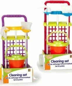 De Max Speelgoed Poetsset / Speelgoed Schoonmaakset | Emmer, Stoffer, Blik En Dweil