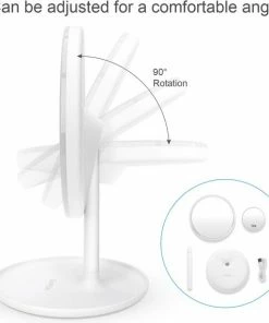 Merkloos Deweisn Verlichte Make-upspiegel, LED-kaptafelspiegel Met Afneembare Houder, Make-upspiegel Met 10x Vergroting, Slimme Schakelaar En USB-oplader, Draagbaar 90 Draaibaar -Chanel Shop 550x570 3