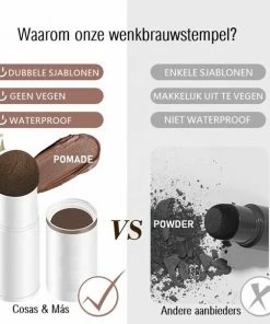 Merkloos Cosas & M S Wenkbrauw Stempel Brow Stamp Make Up Grey Black Incl. 34 Sjablonen Waterproof Cadeau Voor Haar -Chanel Shop 550x579 2