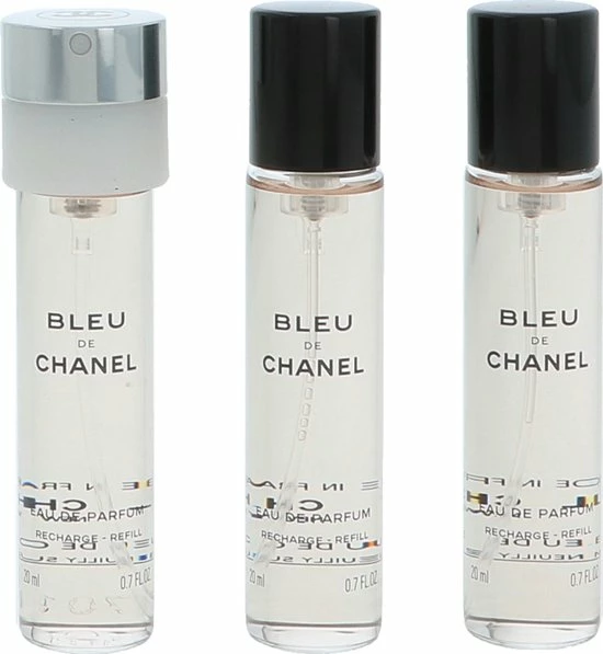 Chanel Bleu De Chanel Geschenkset - 3x Eau De Parfum Refill 4 Chanel Bleu De Chanel Geschenkset - 3x Eau De Parfum Refill - Afbeelding 2