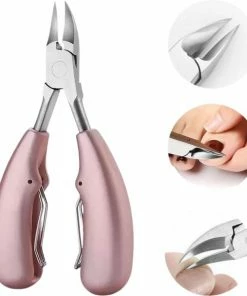 AdroitGoods - Nageltang Voor Harde Teennagels - Roze - Nagelknipper - Voor Ingegroeide Teennagel - Kalknagels - Voeten - Pedicure