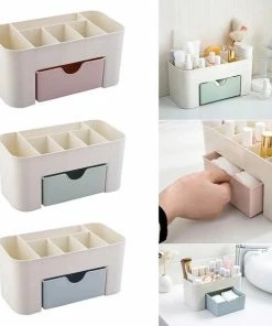 Borvat® | Make-up Cosmetica Orginazer Opbergdoos 6 Sorteervakken Inclusief Lade 21 X 11 X 9.5 Cm Crème -Chanel Shop 550x609 1