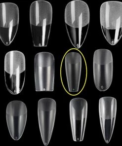 Royala 107 - Ballerina Coffin Binnen En Buiten Full Frosted - Full Cover - Nageltips - Nepnagels - Plaknagels - In Assortimentsbox - 120 Stuks 12 Maten - Voor Gellak Acrylnagellak En PolyGel Nagels - Royala Frosted Tips Line -Chanel Shop 550x613 1