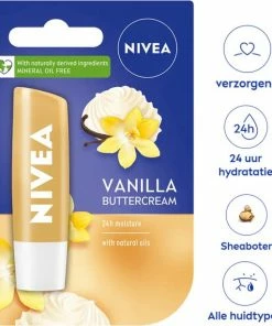 Nivea Labello Nivea - Labello Vanilla & Buttercream Lippenbalsem - 5.5 Ml - Labello Lipbalsem -Chanel Shop 550x614