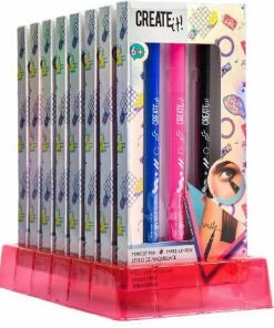 Merkloos Create It! - Poptastic Makeup Pennen - Eyeliner - Kinder Makeup - Makup Voor Meisjes - Tattoo - Roze, Zwart En Blauw -Chanel Shop 550x634 1