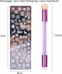 JobaStores® Nagellak Stempelset Easy Stamp 02 (Kerst) -Chanel Shop 550x643