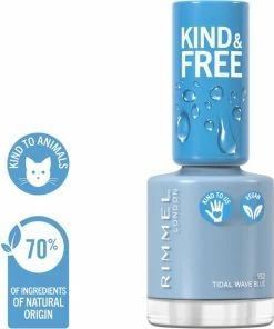 Rimmel London KIND & FREE Vegan Nagellak - 152 Tidal Wave Blue -Chanel Shop 550x658 2