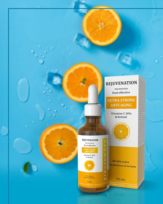 Kingsowned Vitamine C Serum & Retinol - REJUVATNATION - Dual Effective Voor Het Herstellen Van Een Natuurlijk Gloed, Tegen Rimpels En Pigment Vlekken, Egaliserend. 7 Kingsowned Vitamine C Serum & Retinol - REJUVATNATION - Dual Effective Voor Het Herstellen Van Een Natuurlijk Gloed, Tegen Rimpels En Pigment Vlekken, Egaliserend. - Afbeelding 5