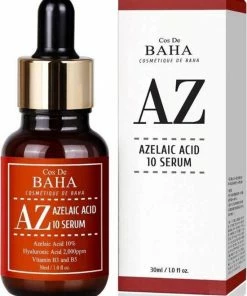 Cos De BAHA Azelaic Acid 10% Serum 30ml With Niacinamide - Acne Scar Removal + Redness Relief Face - Korean Beauty Skincare 2022 Bestseller - Azelaine - Pigmentatie Vlekjes - Promotes Wound Healing - Skincare Rituals -Chanel Shop 550x693