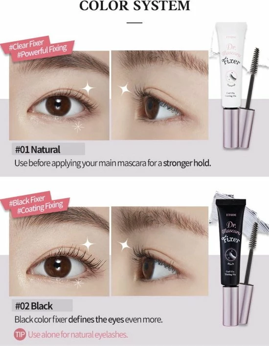 Etude Dr.Mascara Fixer For Super Long Lash - Natural Primer Fix - Wimper Fiber Extensies - Super Longlash - Wimperverlenging - Wimper Mascara Primer - Extra Lange Volumineuze Wimpers - Korean Cosmetics - New 2022 4 Etude Dr.Mascara Fixer For Super Long Lash - Natural Primer Fix - Wimper Fiber Extensies - Super Longlash - Wimperverlenging - Wimper Mascara Primer - Extra Lange Volumineuze Wimpers - Korean Cosmetics - New 2022 - Afbeelding 2