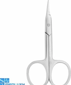 MEDLUXY - Nagelriemschaar (huid- En Vellenschaartje) - Gebogen - Spits / Scherp Punt - 10 Cm - (Nagelriemknipper) Cuticle Cutter (verwijderen Van Nagelriemen)