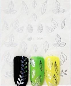 GUAPÀ® GUAPÀ - Nail Art Nagel Sjabloon Stickers 42 Vellen - Zelfklevende Nagelstickers & Nageldecoratie 3D Goud En Zilver -Chanel Shop 550x735 1