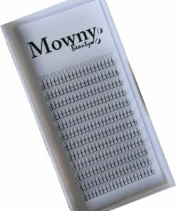 Mowny Beauty - 3D Wimperextensions 11mm - 0,10mm D-krul - Premade Fans - Russisch Volume