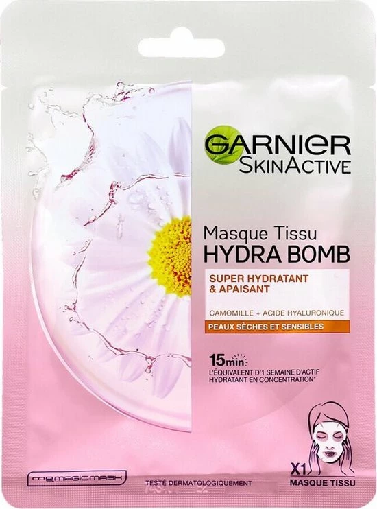 Garnier SkinActive Tissue Gezichtsmasker Hydraterend & Kalmerend 3 Garnier SkinActive Tissue Gezichtsmasker Hydraterend & Kalmerend