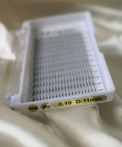 Mowny Beauty - 3D Wimperextensions 11mm - 0,10mm D-krul - Premade Fans - Russisch Volume -Chanel Shop 550x825